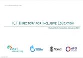 Couverture Répertoire des TIC pour l'éducation inclusive