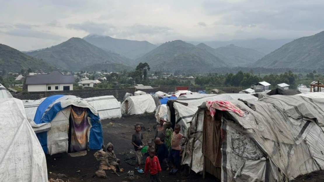 Zaina internally-displaced people’s camp, Sake, North-Kivu, DRC.; }}